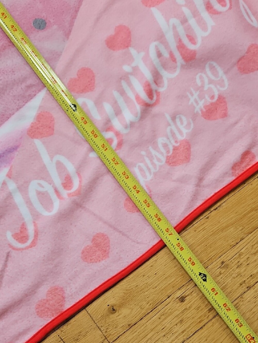 I Love Lucy Pink Heart Throw Blanket - Picture 4 of 8